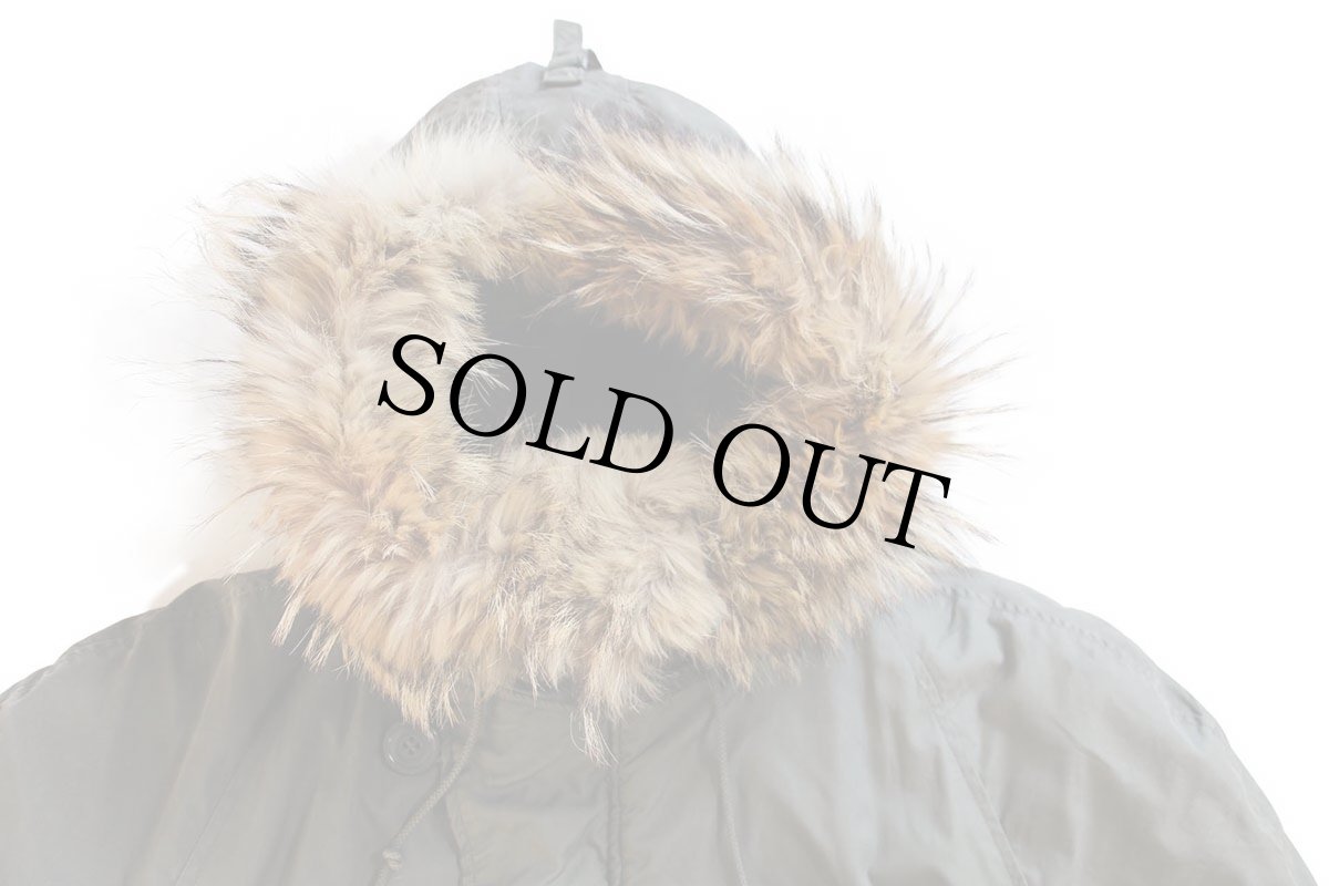 画像3: 60s 米軍 USAF N-3B リアルファー フライトジャケット セージグリーン L (3)