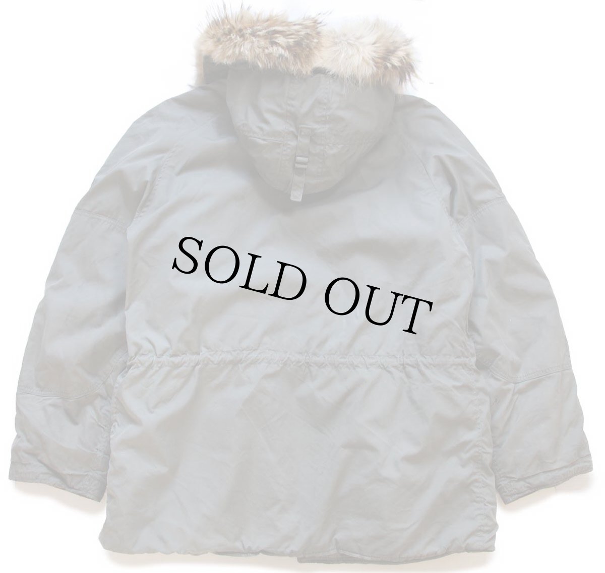 画像2: 60s 米軍 USAF N-3B リアルファー フライトジャケット セージグリーン L (2)