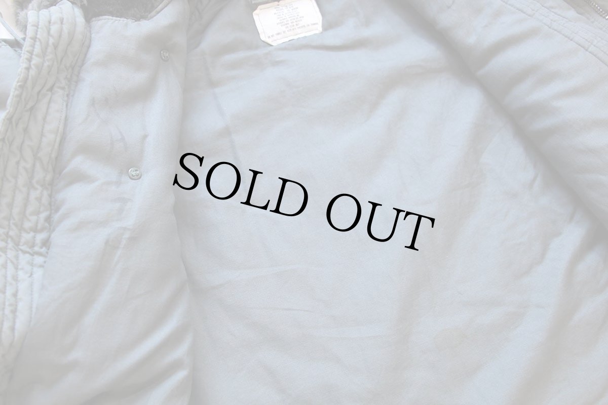 画像5: 80s 米軍 USAF N-3B フライトジャケット セージグリーン M (5)