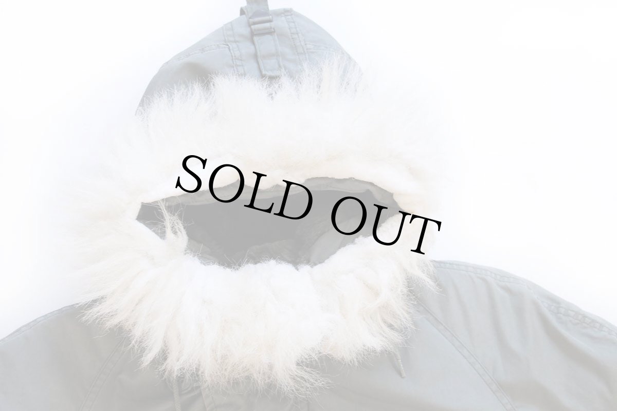 画像3: 80s 米軍 USAF N-3B フライトジャケット セージグリーン M (3)