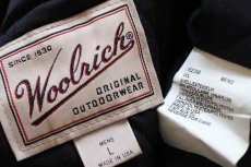 画像4: 90s USA製 Woolrichウールリッチ フォークロア柄 コンチョボタン キルティングライナー ウール ブランケット コート L (4)