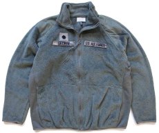 画像1: 10 米軍 U.S.AIR FORCE パッチ付き ECWCS GEN3 LEVEL3 フリースジャケット フォリアージグリーン M-R (1)