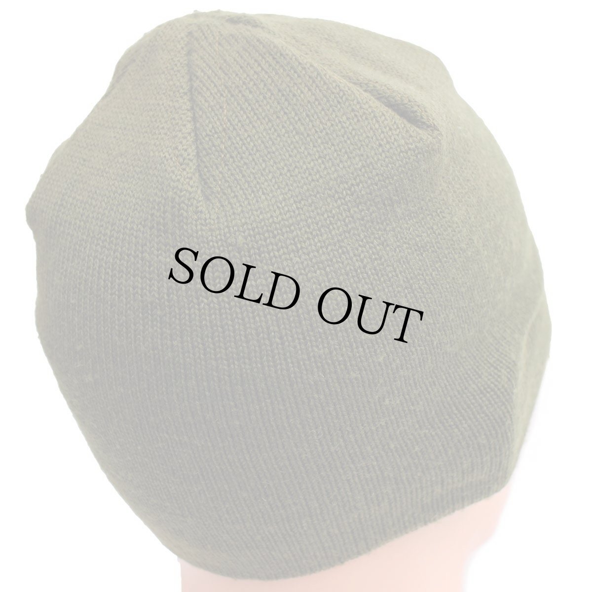 画像7: 00s イタリア軍 ツバ付き ウール ワッチキャップ オリーブグリーン★B ニットキャップ (7)