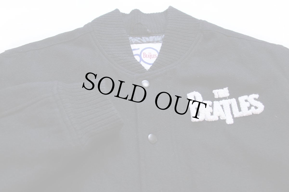 画像3: THE BEATLES American Tour 1964 ビートルズ 50周年 パッチ&チェーンステッチ メルトン ウール スタジャン 黒 XXL★特大 (3)