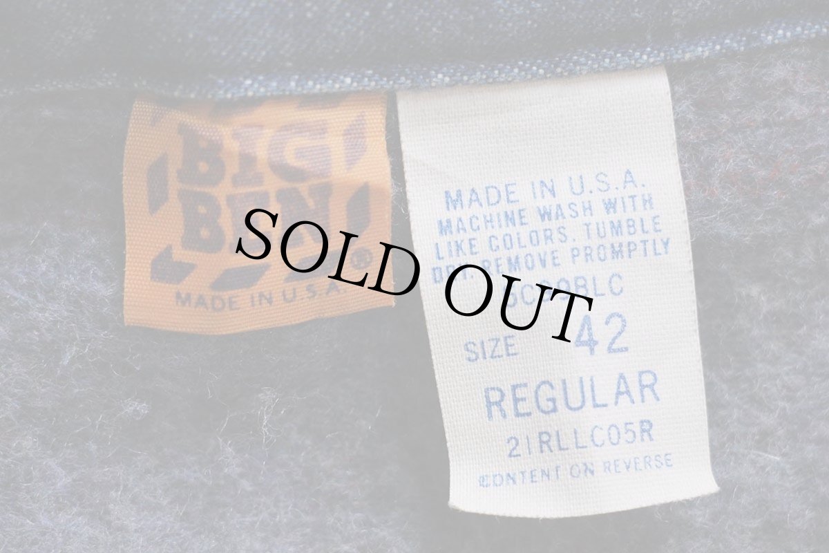 画像4: 80s USA製 BIG BEN ブランケットライナー デニム チョアコート カバーオール 42R★Wranglerラングラー (4)