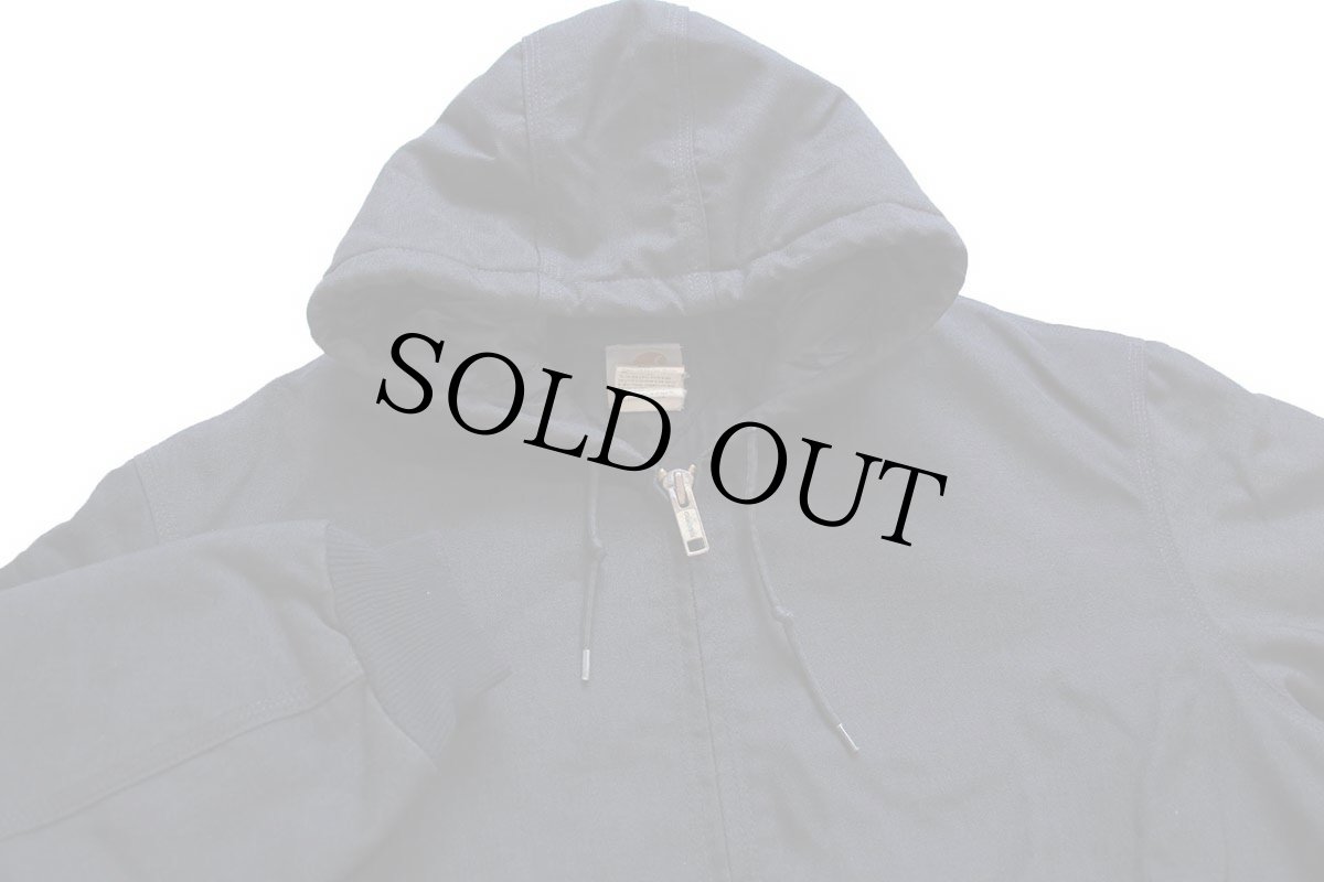 画像3: 00s メキシコ製 carharttカーハート キルティングライナー ナイロンダック アクティブジャケット パーカー 黒 L (3)