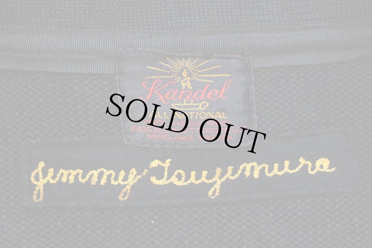 画像4: 50s Kandel ウールニット レタードカーディガン 黒 (4)