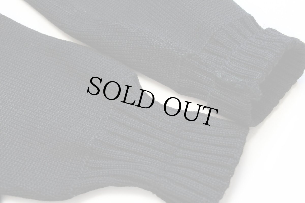 画像6: 50s Stadium ウールニット レタードカーディガン 黒 (6)