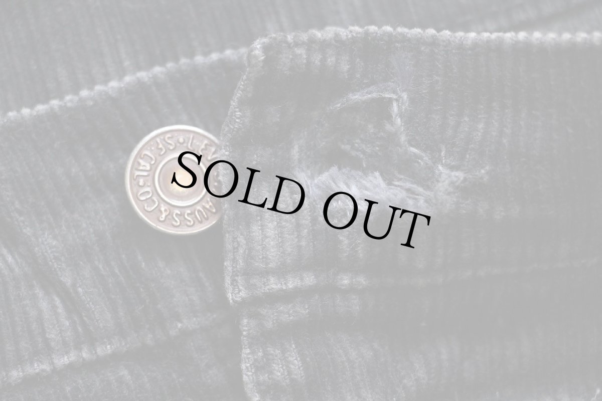 画像7: 90s ベルギー製 Levi'sリーバイス フレア コーデュロイパンツ 黒 W33★ユーロ (7)