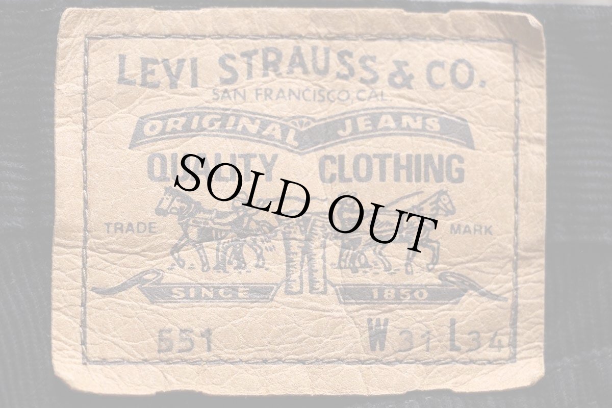 画像6: 90s Levi'sリーバイス 551 コーデュロイパンツ 黒 W31★ユーロ (6)