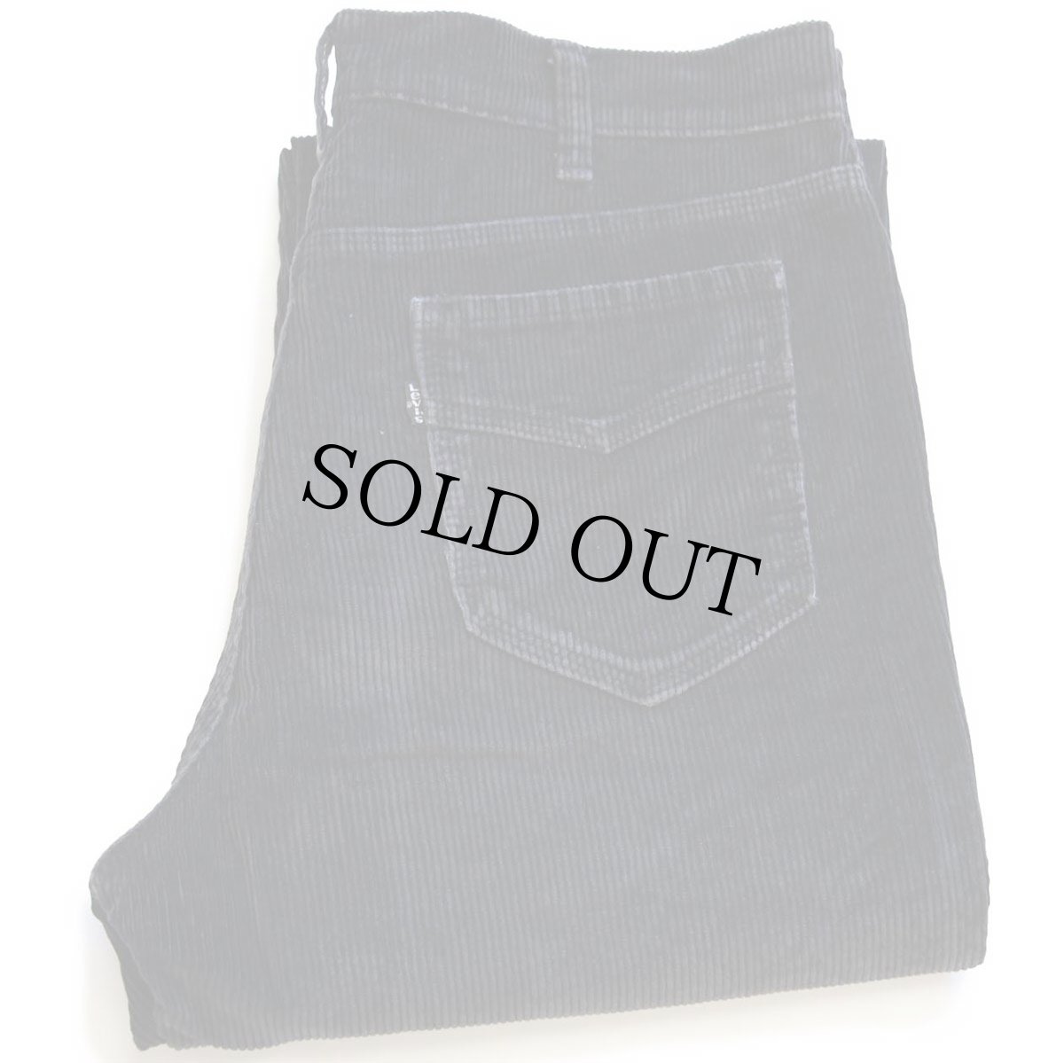 画像1: 80s Levi'sリーバイス 22135 コーデュロイパンツ 黒 W34 L36 (1)