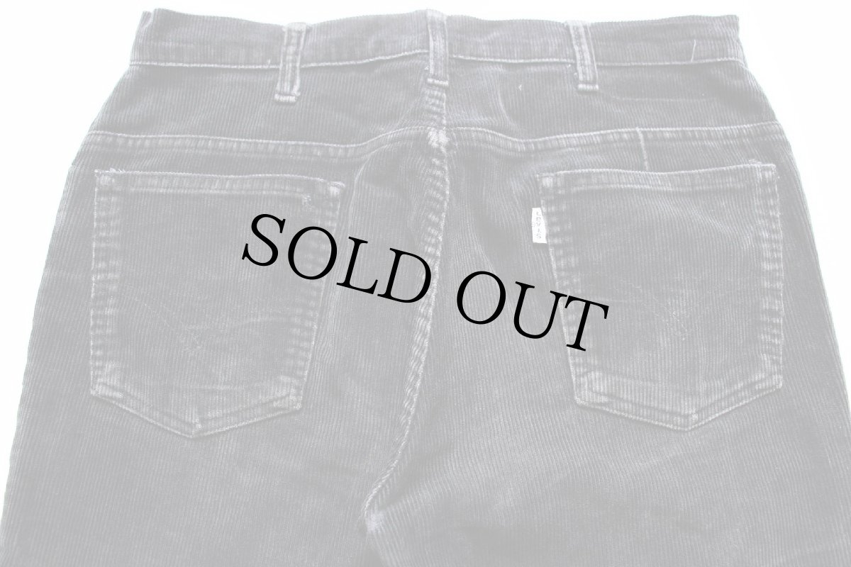 画像5: 90s ベルギー製 Levi'sリーバイス フレア コーデュロイパンツ 黒 W33★ユーロ (5)
