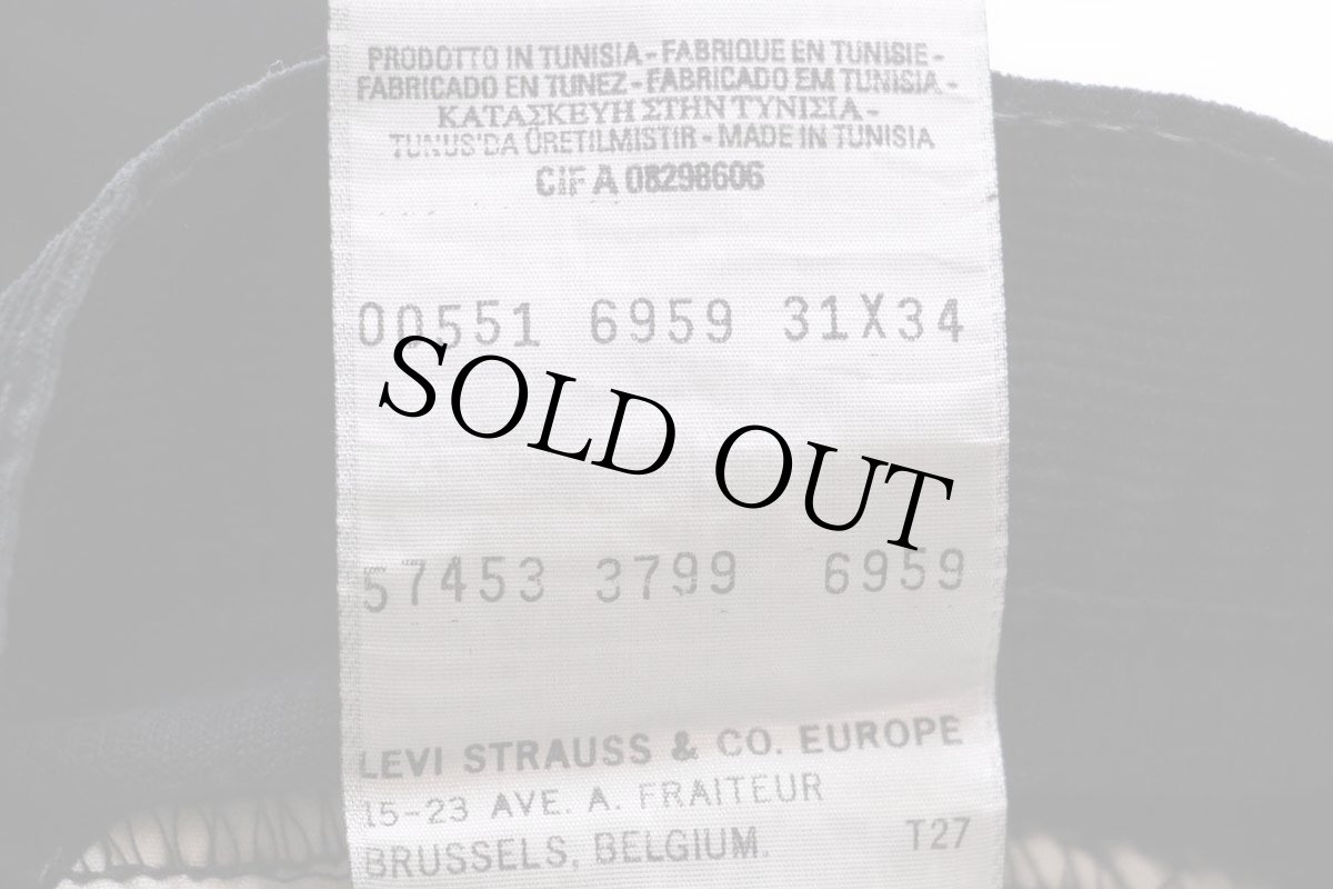 画像7: 90s Levi'sリーバイス 551 コーデュロイパンツ 黒 W31★ユーロ (7)