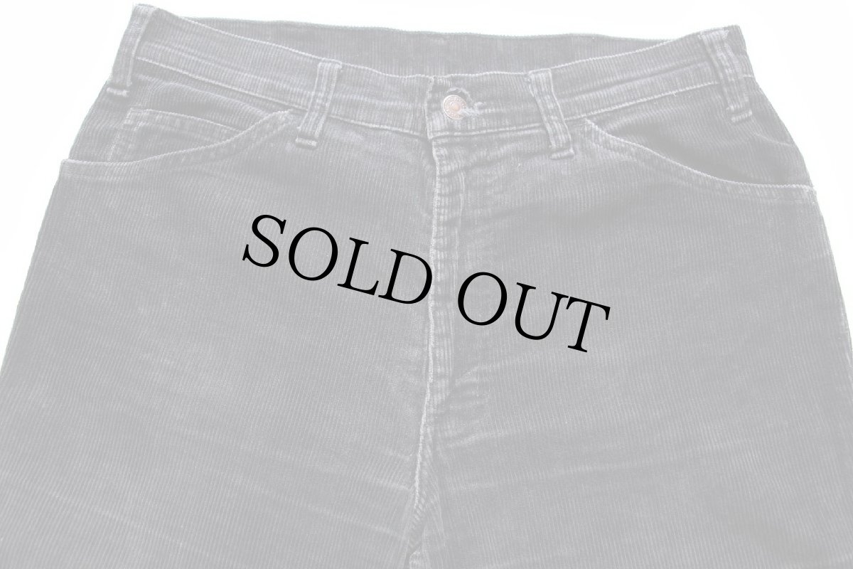 画像4: 90s ベルギー製 Levi'sリーバイス フレア コーデュロイパンツ 黒 W33★ユーロ (4)