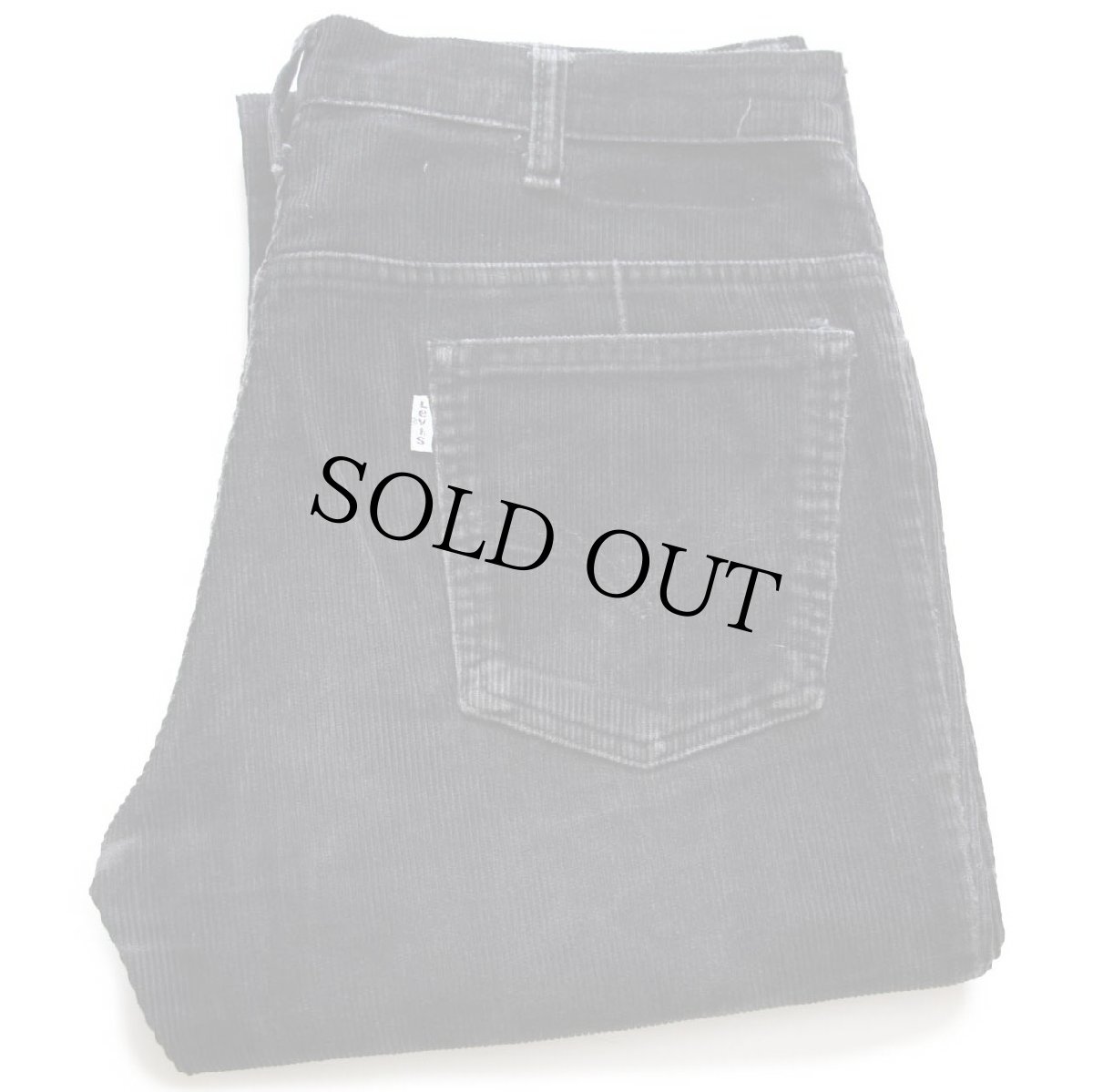 画像1: 90s ベルギー製 Levi'sリーバイス フレア コーデュロイパンツ 黒 W33★ユーロ (1)