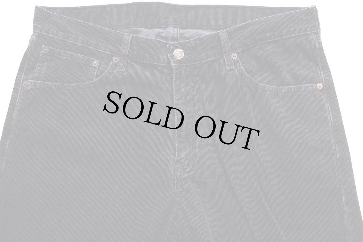画像4: 00s トルコ製 Levi'sリーバイス 751 コーデュロイパンツ 黒 W36 L34★ユーロ (4)