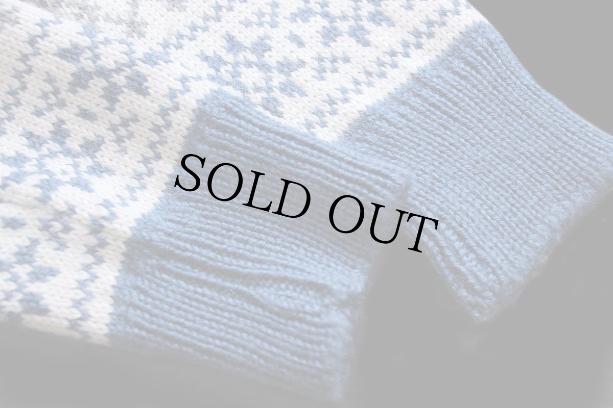 画像6: 80s ノルウェー製 DALE OF NORWAY 雪柄 ノルディック柄 ウールニット セーター 50 (6)