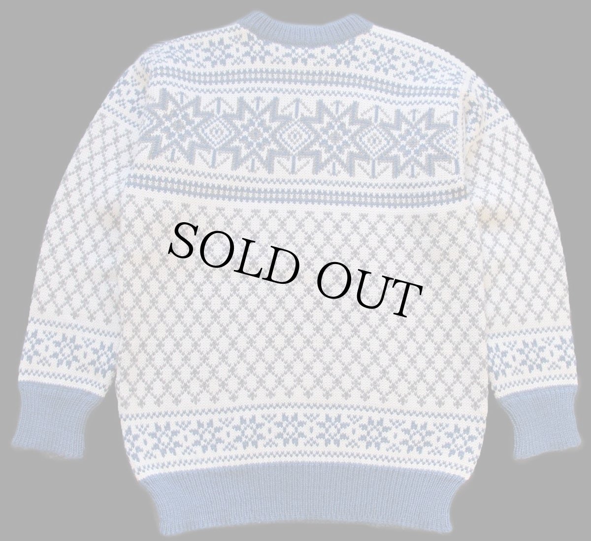 画像2: 80s ノルウェー製 DALE OF NORWAY 雪柄 ノルディック柄 ウールニット セーター 50 (2)