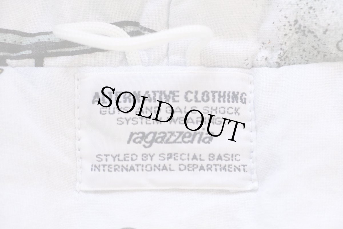 画像5: 80s ragazzeria×Disneyディズニー ミッキー マウス パッチ付き ドナルドダック総柄 ライナー デニム ダッフルコート (5)