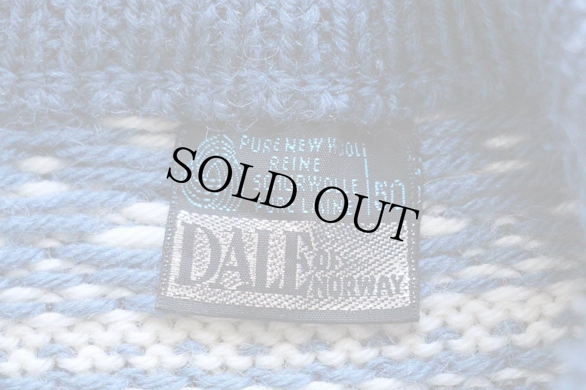 画像4: 80s ノルウェー製 DALE OF NORWAY 雪柄 ノルディック柄 ウールニット セーター 50 (4)