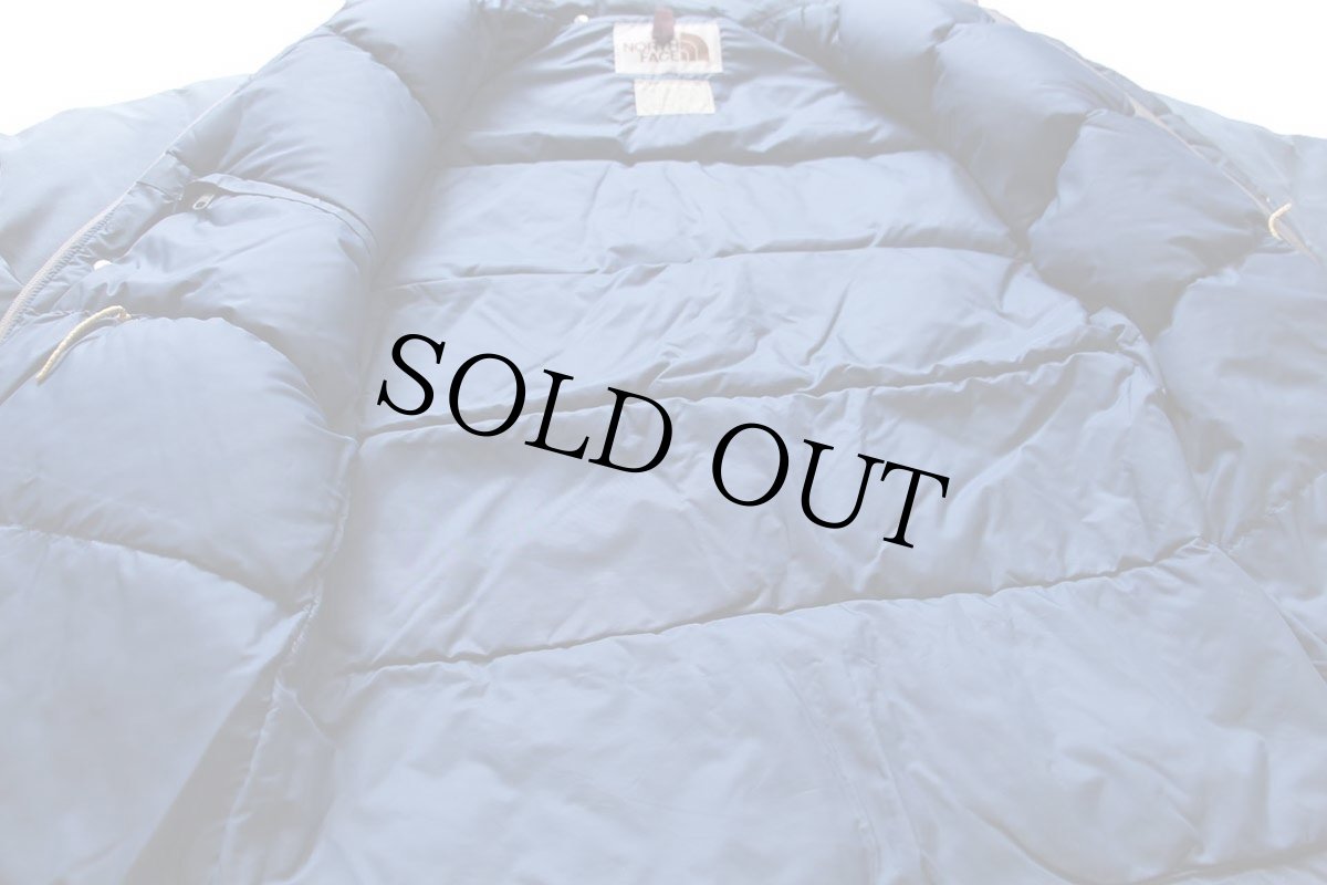 画像5: 70s THE NORTH FACEノースフェイス 茶タグ ダウンジャケット 紺 フェード M (5)