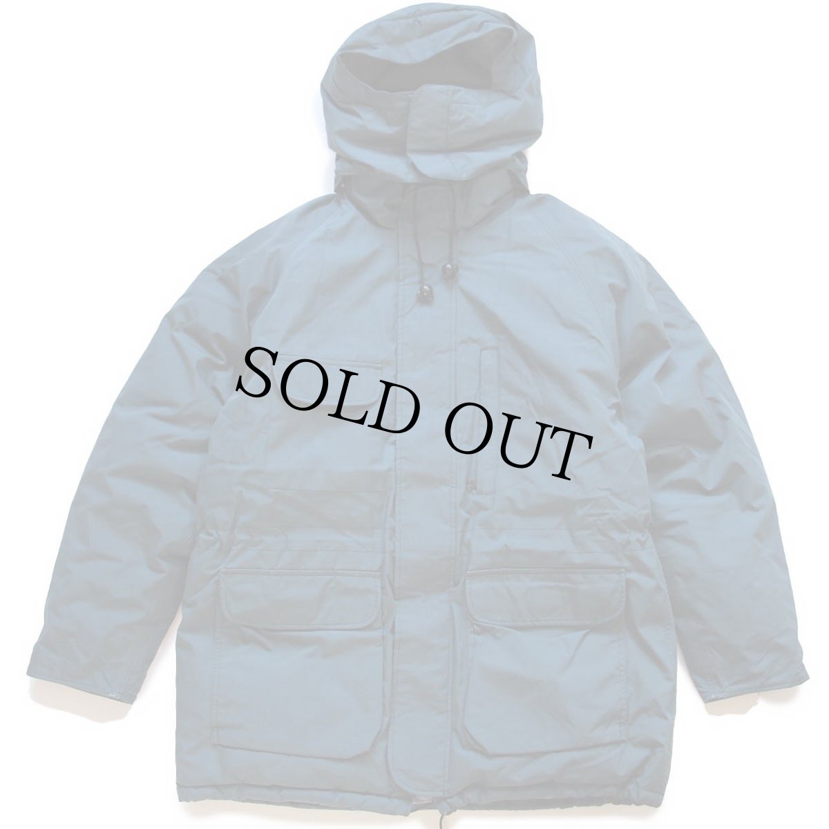 画像1: 80s EddieBauerエディーバウアー フード付き GORE-TEXゴアテックス ナイロン ダウンジャケット 青緑★パーカー (1)