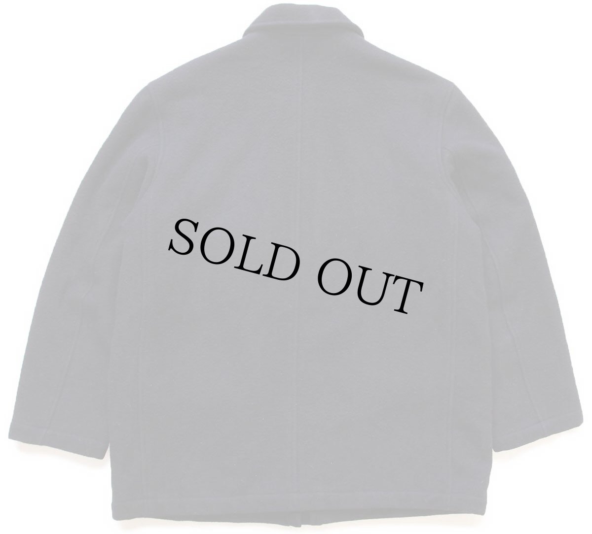 画像2: 00s ポロ ラルフローレン キルティングライナー メルトン ウール ハーフコート 濃紺 M (2)