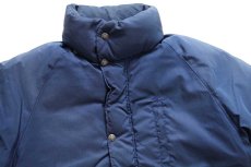 画像3: 70s THE NORTH FACEノースフェイス 茶タグ ダウンジャケット 紺 フェード M (3)