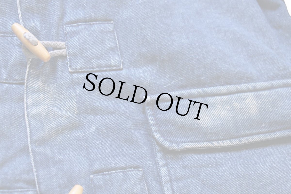 画像7: 80s ragazzeria×Disneyディズニー ミッキー マウス パッチ付き ドナルドダック総柄 ライナー デニム ダッフルコート (7)