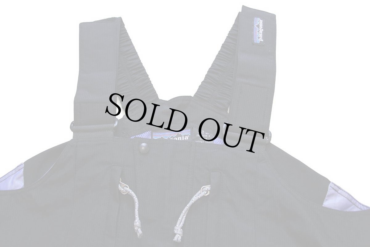 画像4: 90s patagoniaパタゴニア Torre Bibs ナイロン オーバーオール 黒 S★パンツ (4)