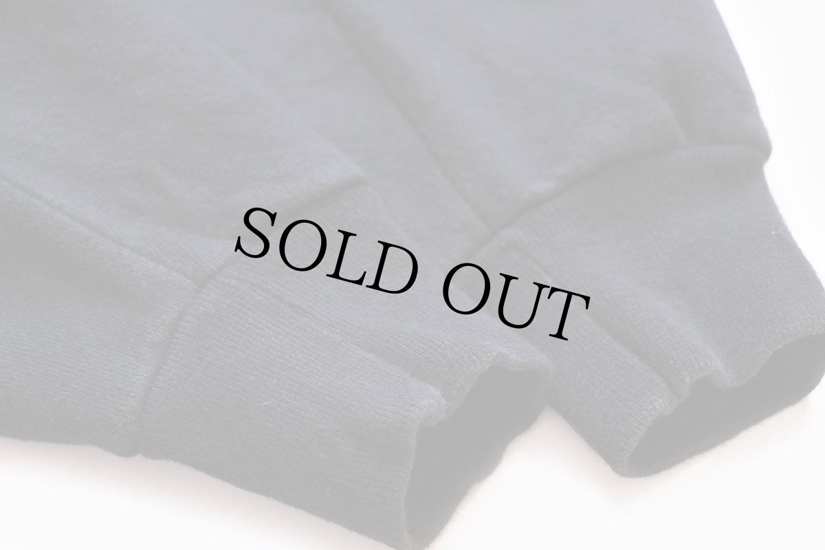 画像6: 90s USA製 RUSSELLラッセル 無地 前V スウェット 黒 L★ブランク (6)