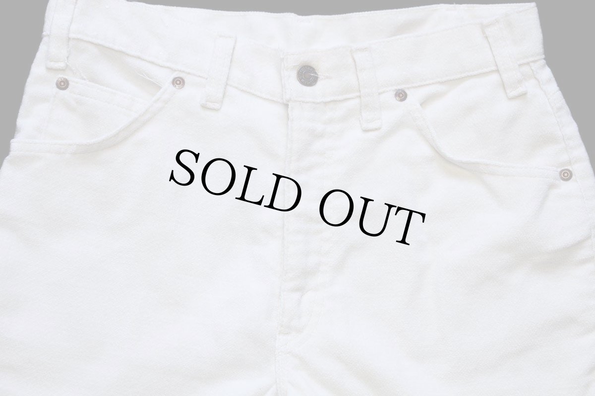 画像4: 80s USA製 Levi'sリーバイス Movin'On ベロアパンツ アイボリー W32 L30 (4)