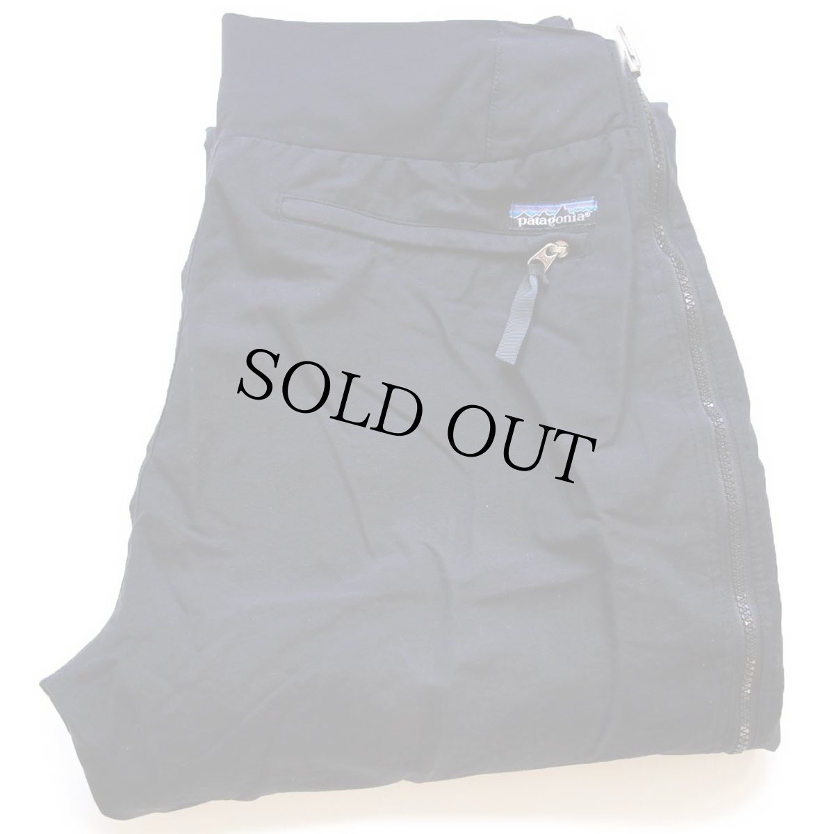 画像1: 90s patagoniaパタゴニア Ski Pants サイドジップ ナイロン スキーパンツ 黒 36 (1)