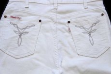 画像5: 80s USA製 Levi'sリーバイス Movin'On ベロアパンツ アイボリー w32 L30 (5)