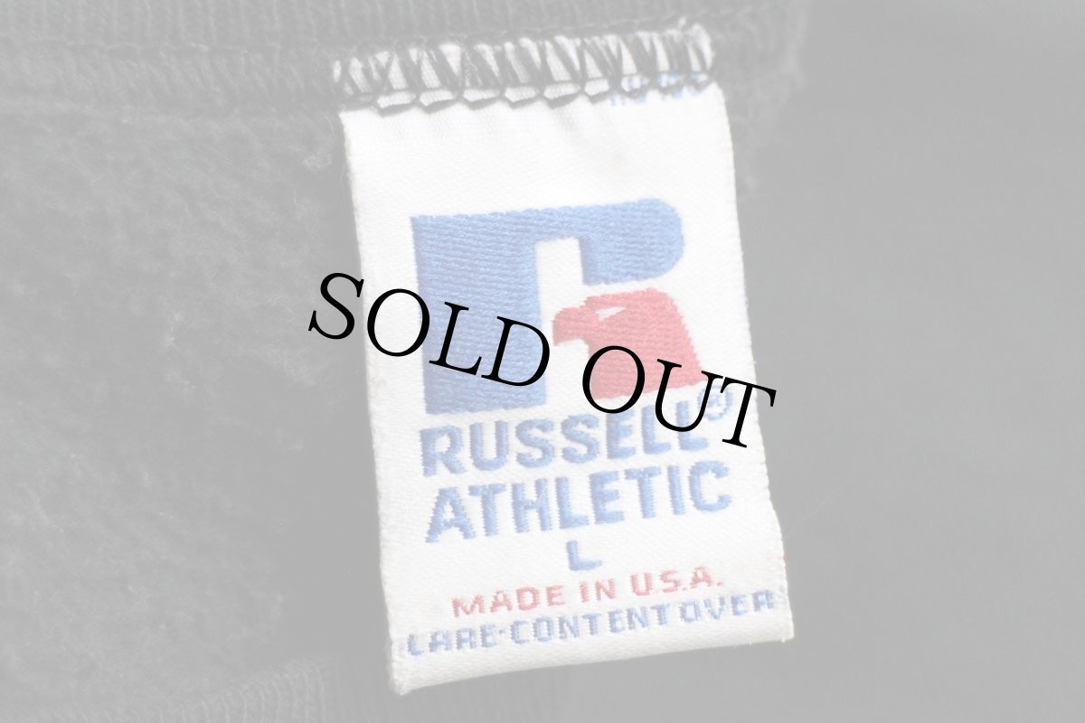 画像4: 90s USA製 RUSSELLラッセル LEHIGH COUNTY DEPT. OF CORRECTIONS 前V スウェット 黒 L (4)