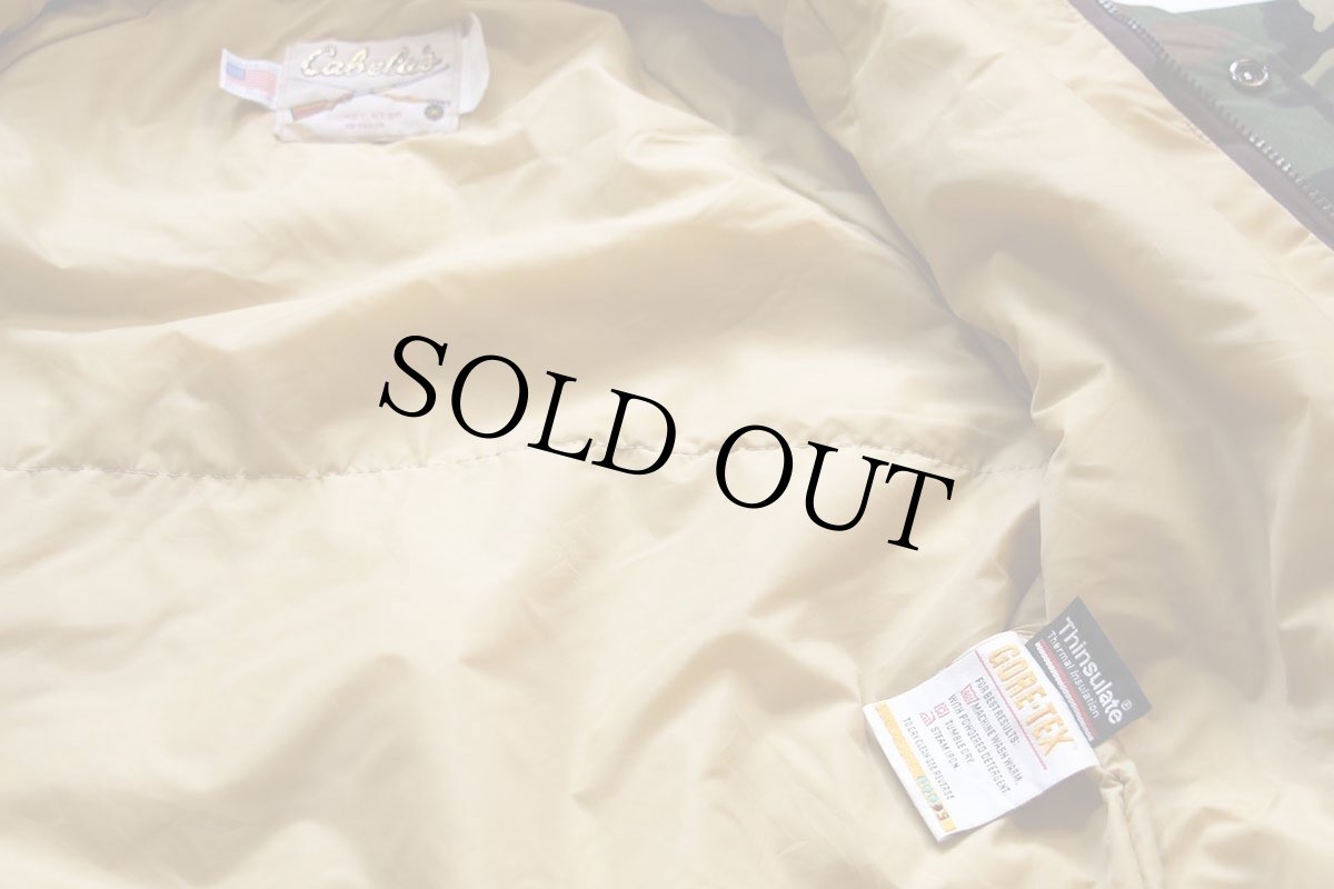 画像5: 90s USA製 Cabela'sカベラス ウッドランドカモ Thinsulate中綿入り GORE-TEXゴアテックス ナイロン マウンテンパーカー L (5)