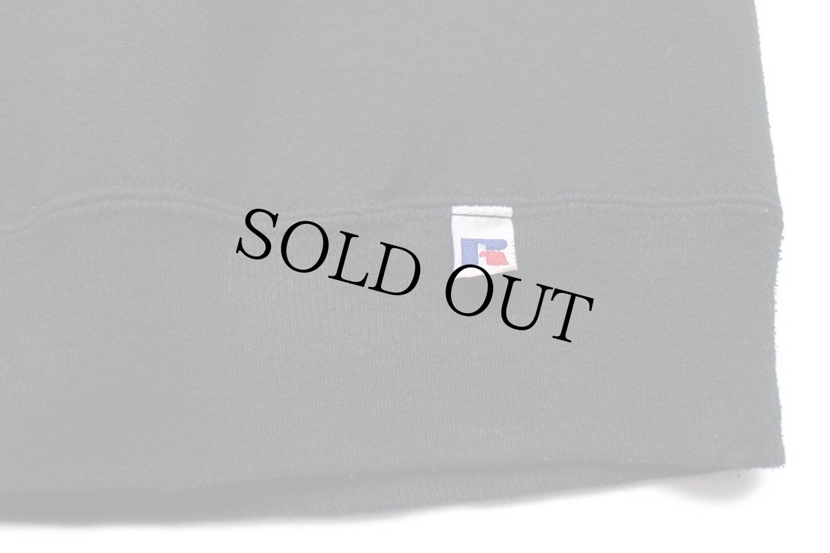 画像5: 90s USA製 RUSSELLラッセル THE VILLE 前V スウェット 黒 L (5)