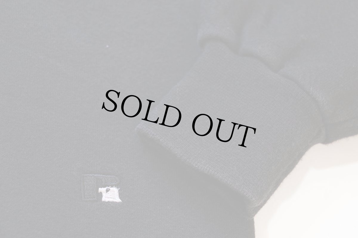 画像5: 90s USA製 RUSSELLラッセル 無地 前V スウェット 黒 L★ブランク (5)