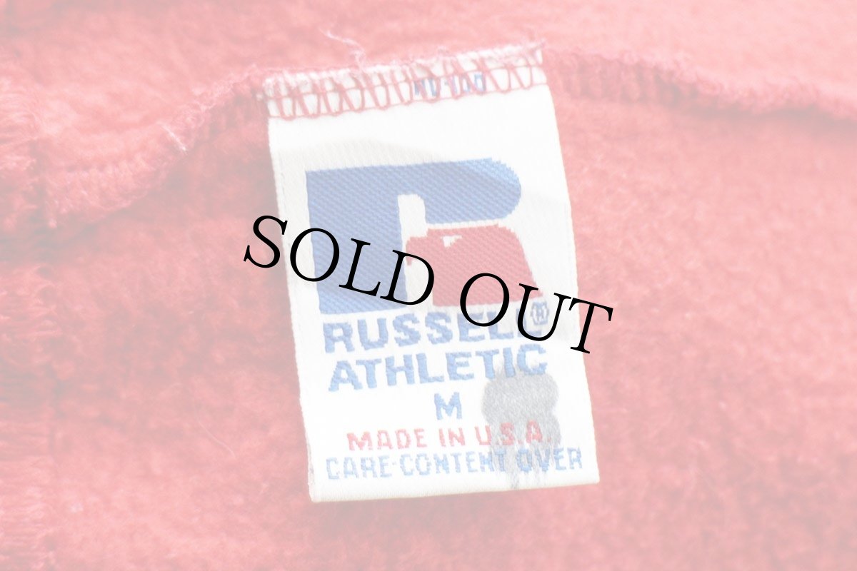 画像6: 90s USA製 RUSSELLラッセル Service Valley インディアンヘッド スウェットパンツ 赤 M (6)