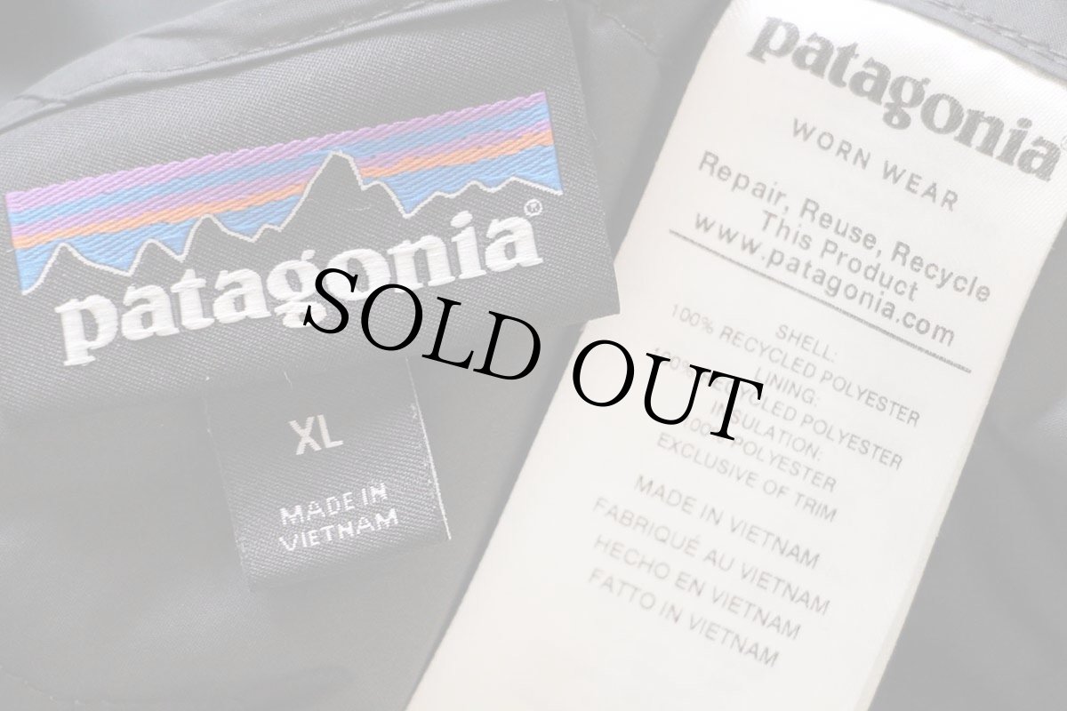 画像4: patagoniaパタゴニア DIAMOND QUILTED BOMBER HOODY INFRONT ROOFING 刺繍 ナイロン キルティングパーカー HEXG XL (4)