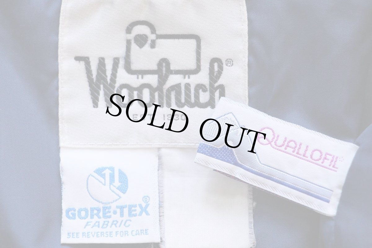 画像4: 80s Woolrichウールリッチ 中綿入り GORE-TEXゴアテックス ナイロン マウンテンジャケット 青 (4)