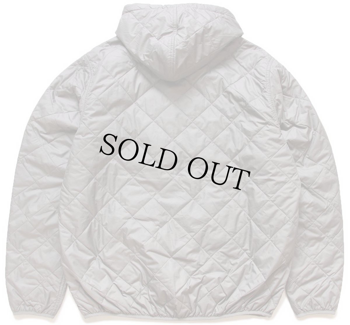 画像2: patagoniaパタゴニア DIAMOND QUILTED BOMBER HOODY INFRONT ROOFING 刺繍 ナイロン キルティングパーカー HEXG XL (2)