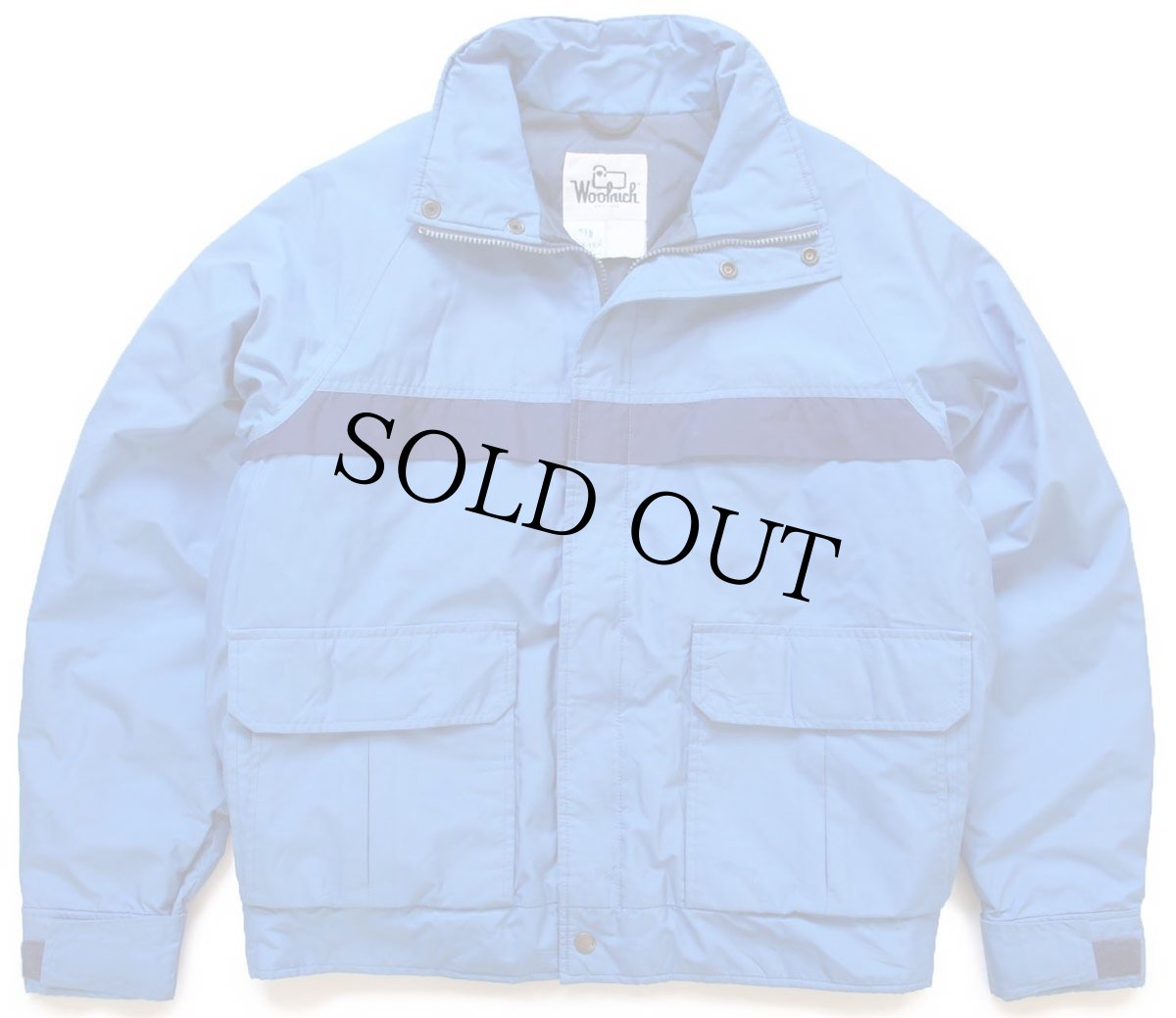 画像1: 80s Woolrichウールリッチ 中綿入り GORE-TEXゴアテックス ナイロン マウンテンジャケット 青 (1)