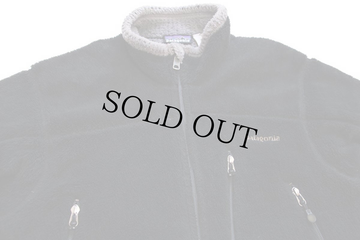 画像3: 00s USA製 patagoniaパタゴニア R4 POLARTEC フリースジャケット 黒 S (3)