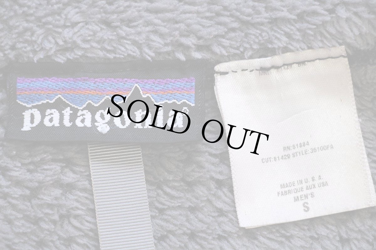 画像4: 00s USA製 patagoniaパタゴニア R4 POLARTEC フリースジャケット 黒 S (4)