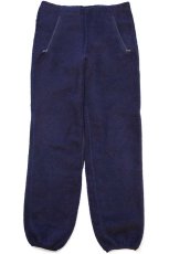 画像2: 80s USA製 patagoniaパタゴニア フリースパンツ ナス紺 S (2)