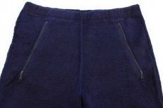 画像4: 80s USA製 patagoniaパタゴニア フリースパンツ ナス紺 S (4)