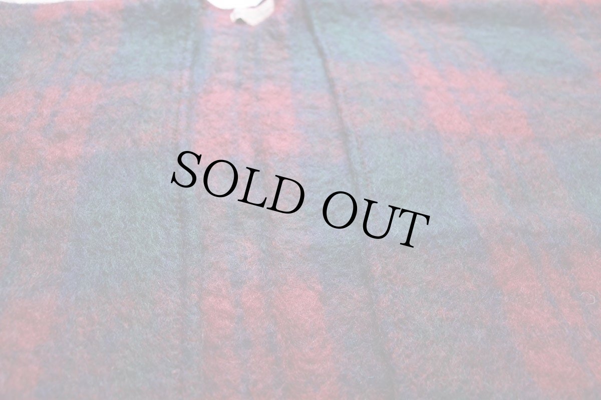 画像6: スコットランド製 Highland Home タータンチェック モヘヤ×ウール パイル ショール (6)