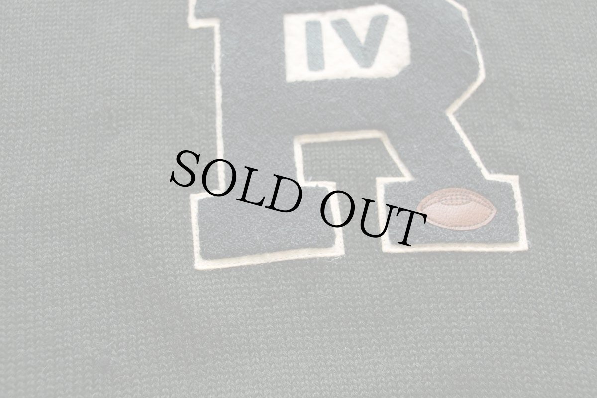 画像6: 00s RUGBY ラルフローレン パッチ付き ヘンリーネック ウールニット レタードセーター 深緑 S (6)