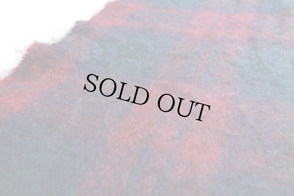 画像7: スコットランド製 Highland Home タータンチェック モヘヤ×ウール パイル ショール (7)